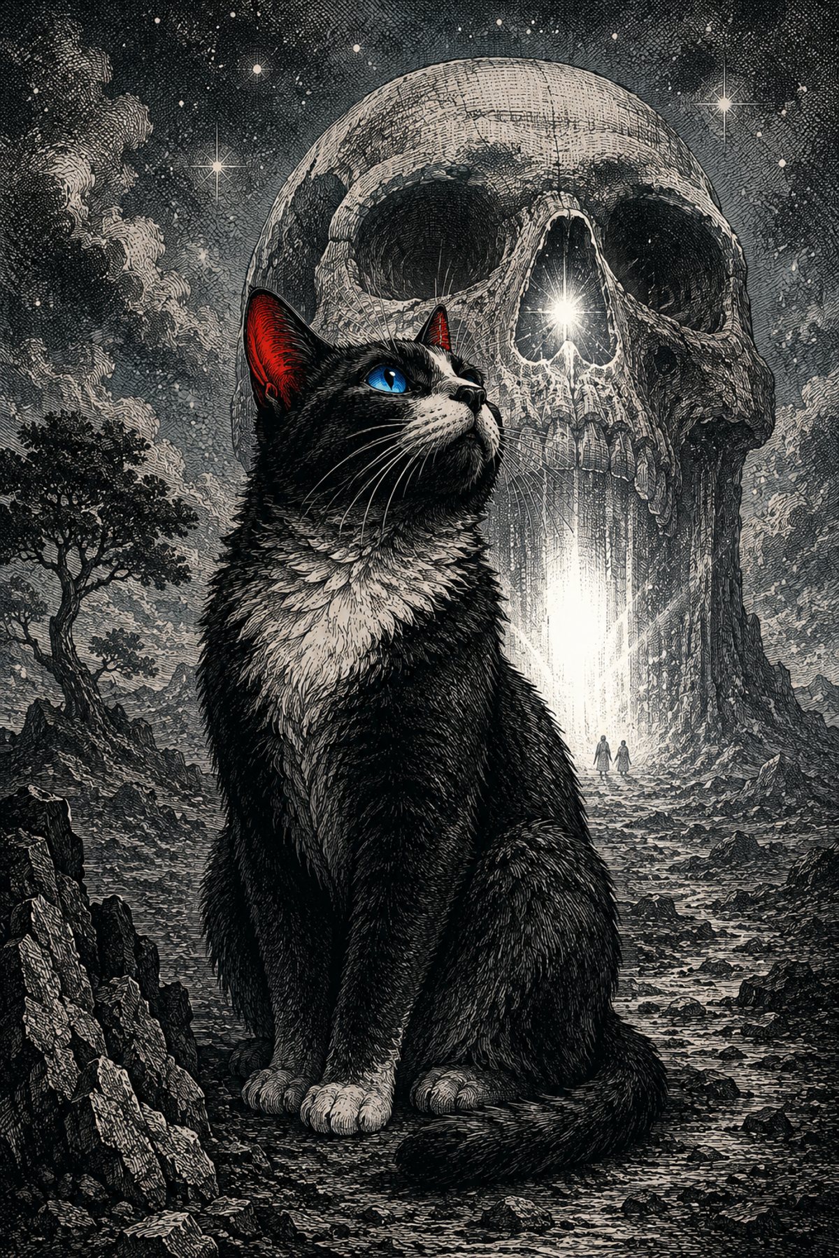 The Star in the Skull process poster