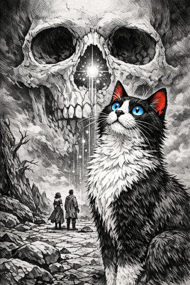 The Star in the Skull illustration direction study
